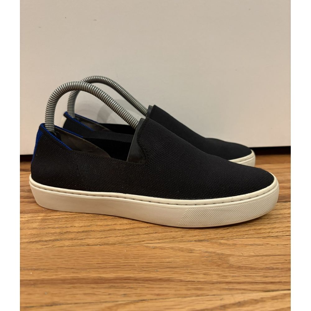 Rothy's Women's The Original Slip-On‎ Black Knit Washable Sneakers Size 7